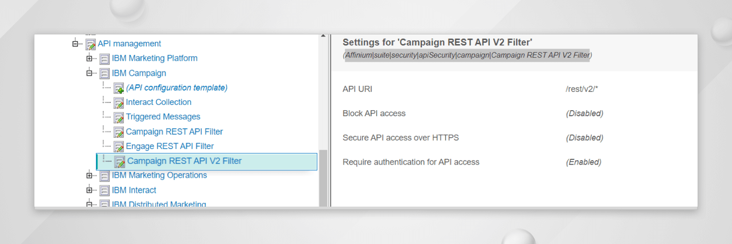 Campaign REST API V2 Filter
