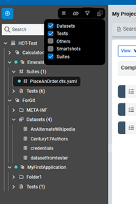 Filtering assets by categories