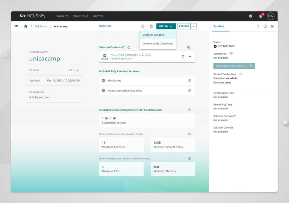 Unica is available on the HCLSoftware Solution Factory!