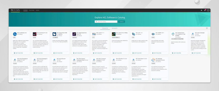 Unica is available on the HCLSoftware Solution Factory!