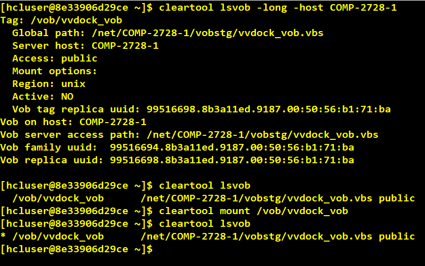 Docker Container With VersionVault Dynamic View Client Access