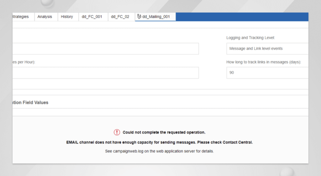Managing preferences in Contact Central in Unica Campaign
