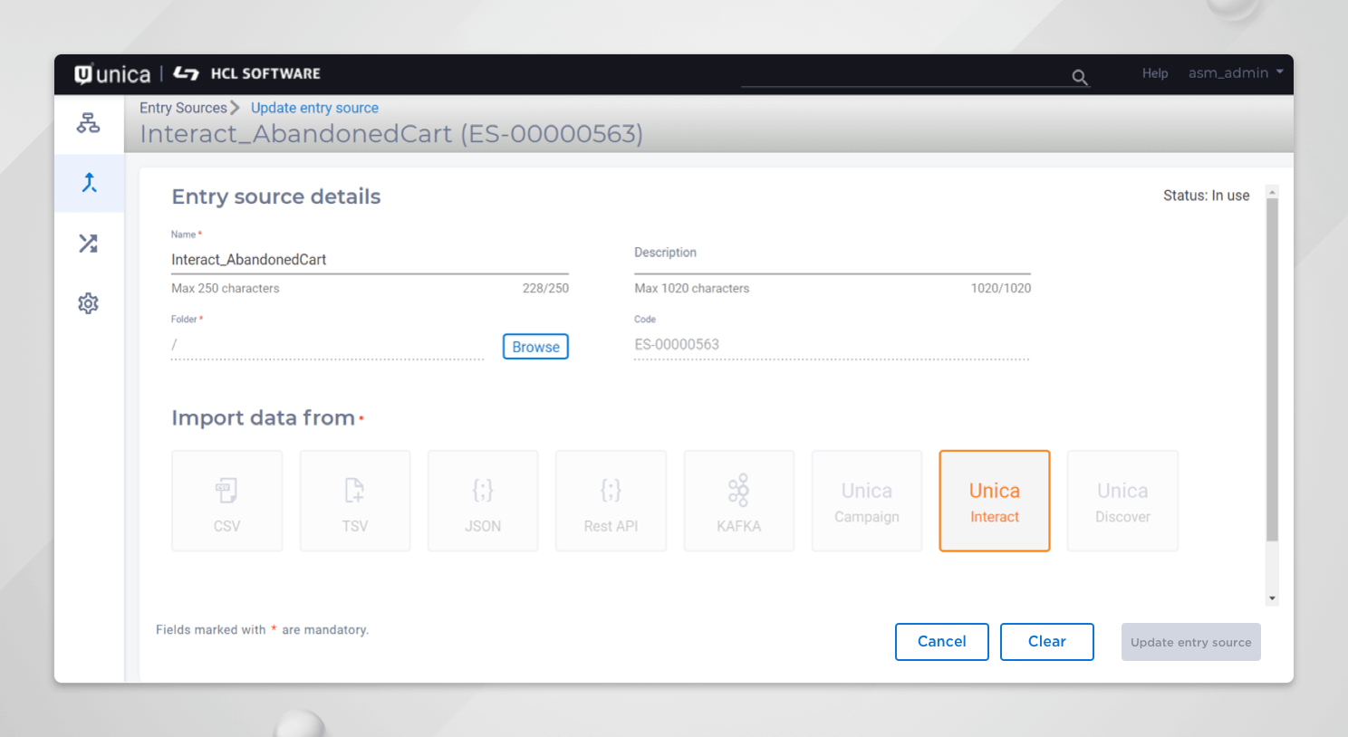Seamless communication between Unica Interact and Unica Journey