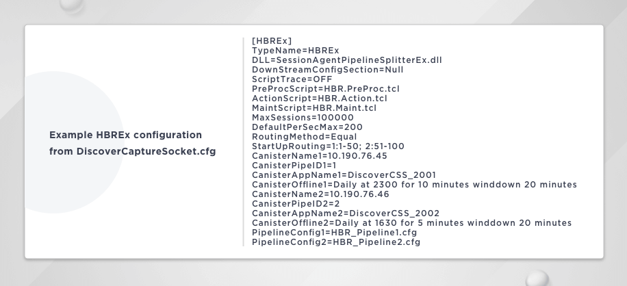 Unica Discover - Config file