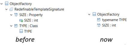 User Interface Improvements for Templates
