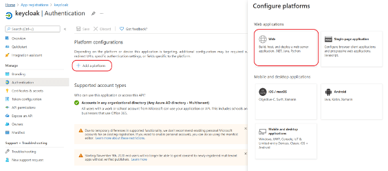 How to Configure Microsoft Azure Active Directory as Keycloak Identity Provider