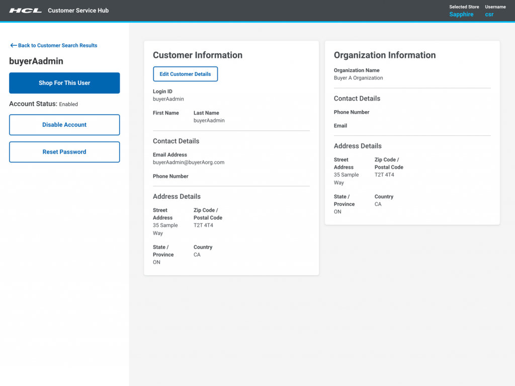 customer service hub