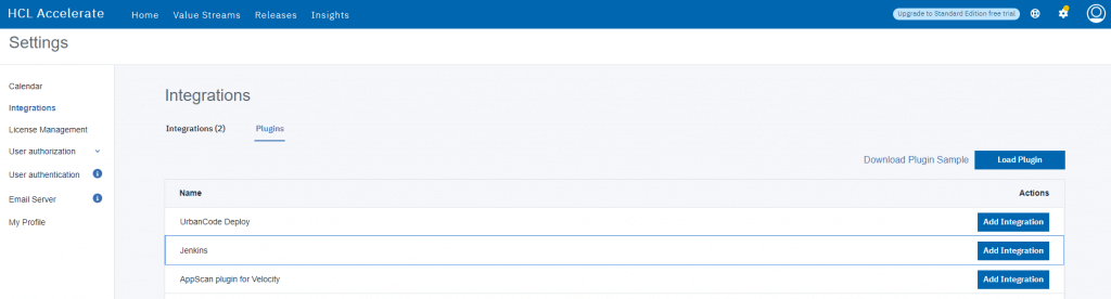 connecting jenkins with hcl accelerate